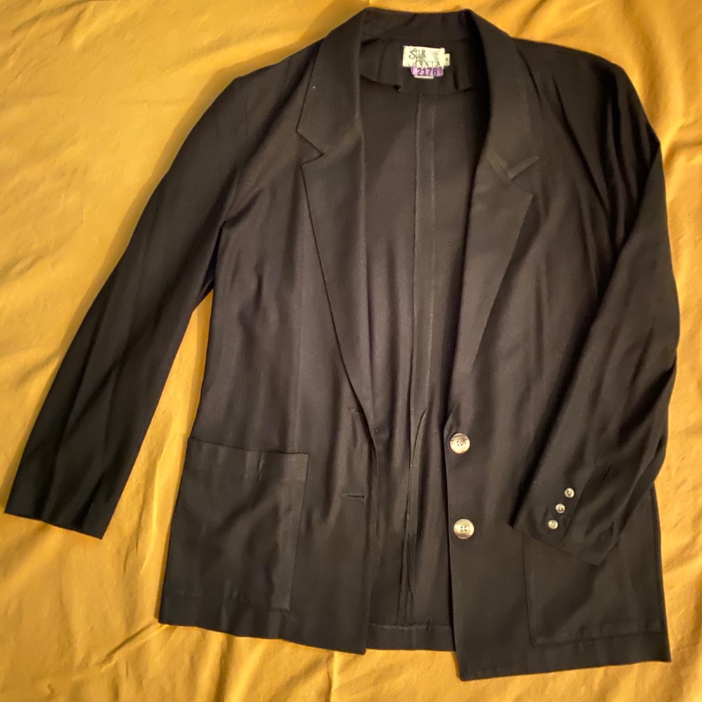 Silk Focus Black Blazer